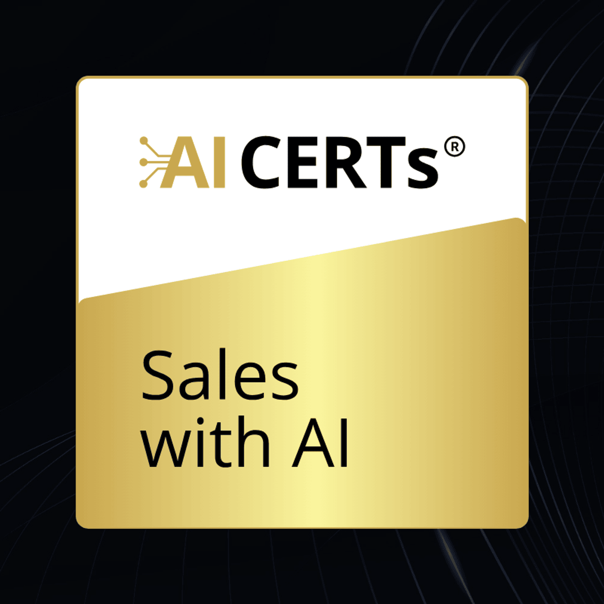 Course artwork for Sales with AI